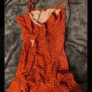Shein Ruffle Self tie Slip dress